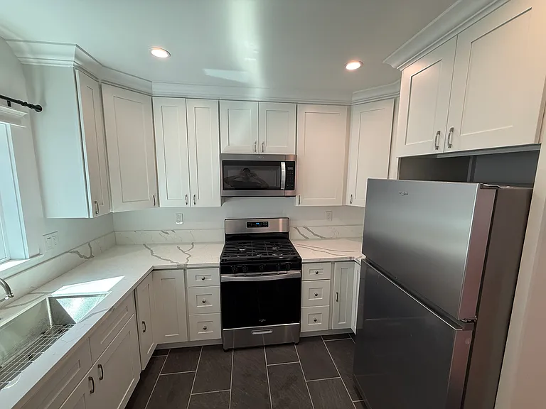 Wide Angle View of Upgraded Kitchen