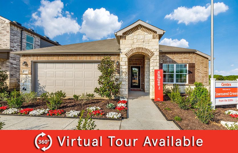 The Eastgate, a one-story home with 2 car garage