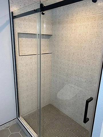 Walk in shower and updated bathroom with toto bidet