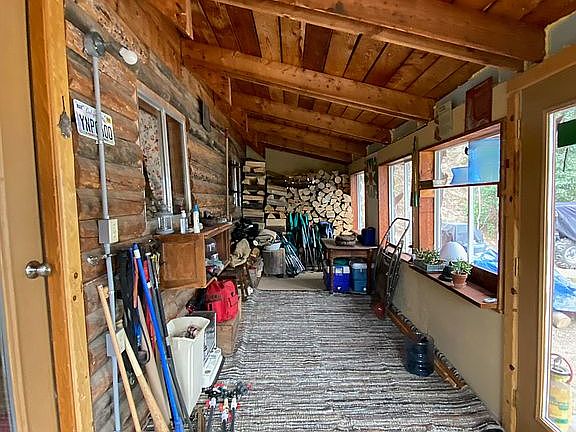 Sunroom/wood storage