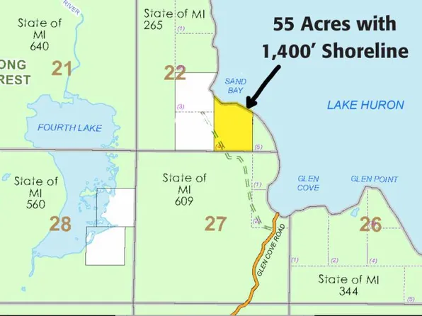 S Glen Cove Rd, Drummond Island, MI 49726
