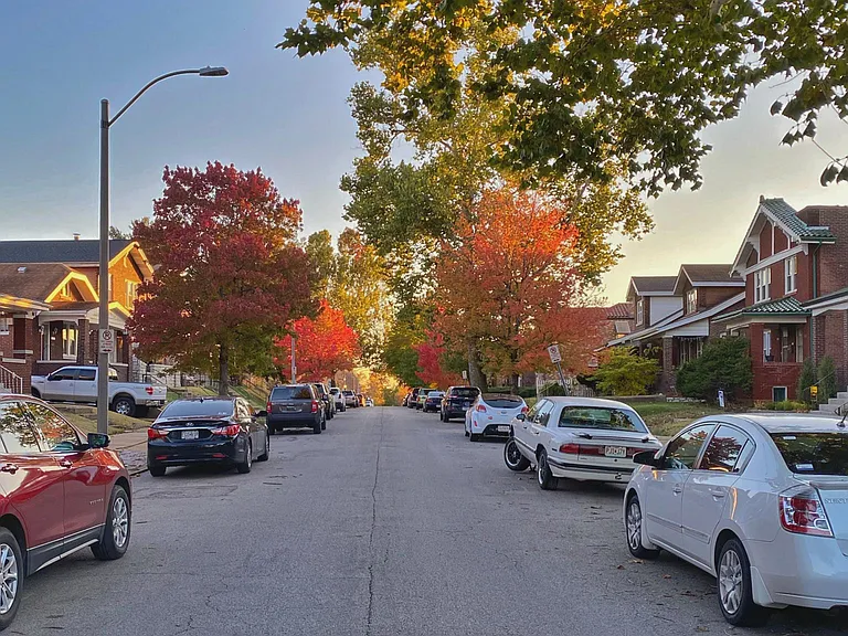 Louisiana Avenue in fall.