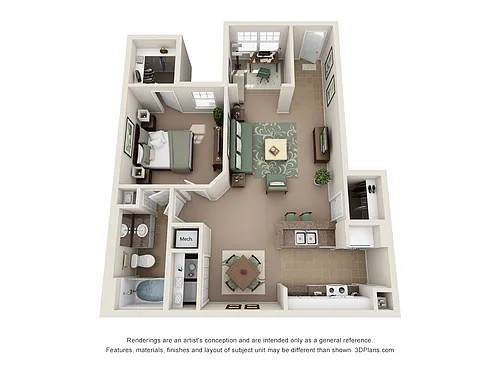 Floor plan A2 - The Barcelona