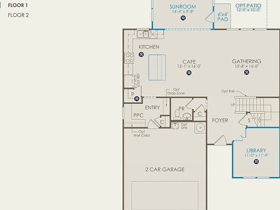 Newberry Floor Plan, Quick Move-In Home, Floor 1