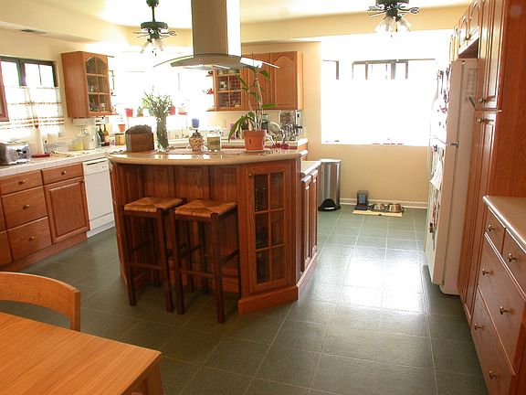 Large remodeled kitchen with center island