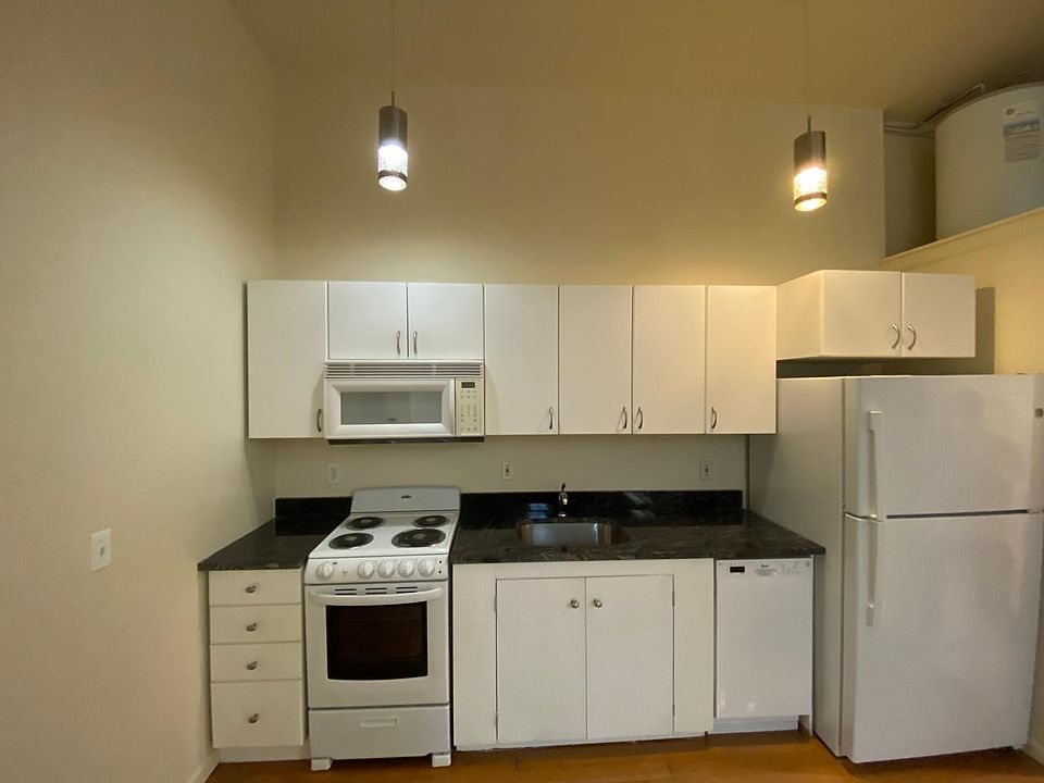 Beautiful kitchen, how it looks at night.