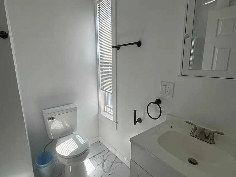 Wide bathroom with natural light