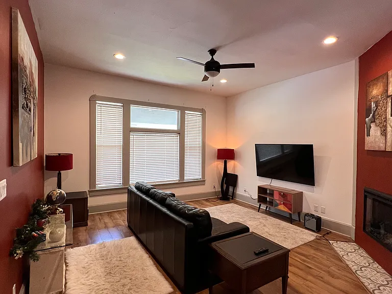 Living room with gas fireplace