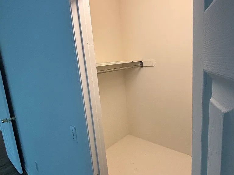 closet in the master bedroom
