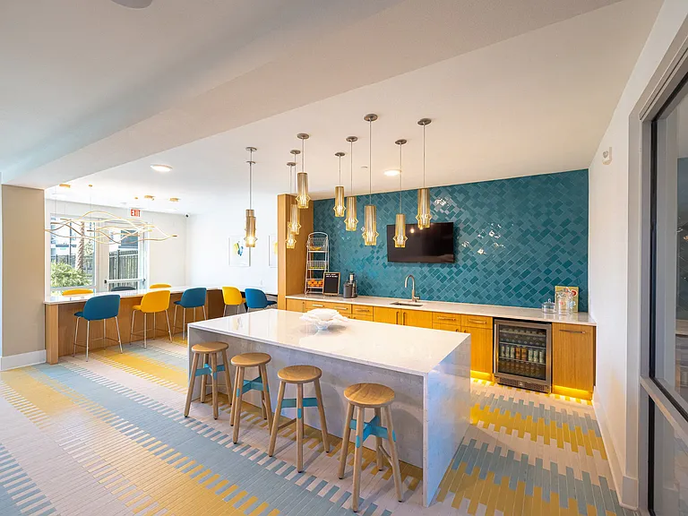 Clubhouse with Kitchens & Lounging Areas