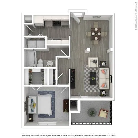 Floor plan One Bedroom
