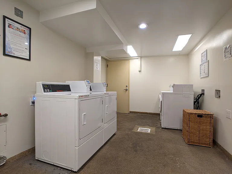 Laundry machines in building (credit / smart phone app operated)