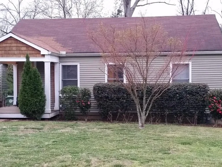 Well landscaped front yard