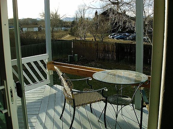 rear deck with mountains