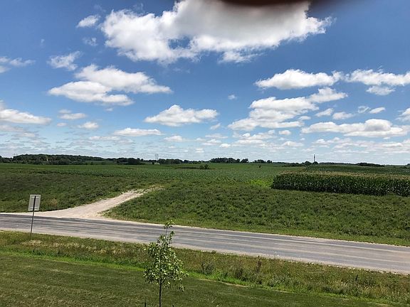 View of corn fields, you can hear the corn growing!