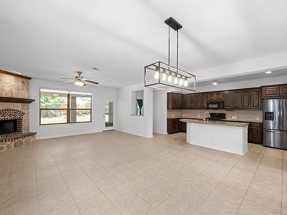 First Floor - open living and dining space