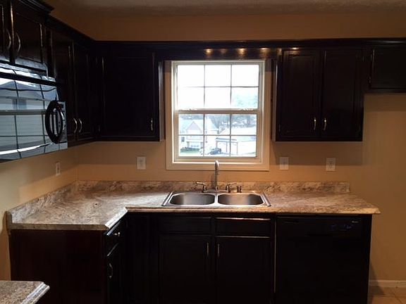 Kitchen with new countertops and sink