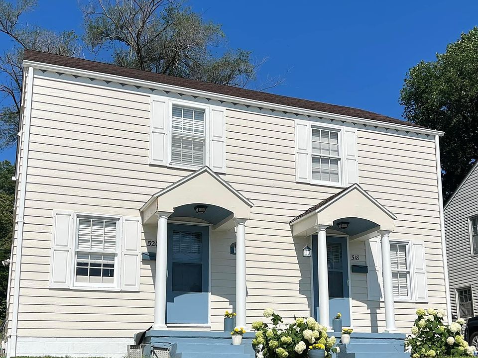 Newly painted with exterior restoration. 520 S. 50th Street is half of the duplex (left/south side). Unit has two floors. Bedrooms and bathroom upstairs. Living room, kitchen and dining on main floor. Bonus living area, laundry and storage in basement.