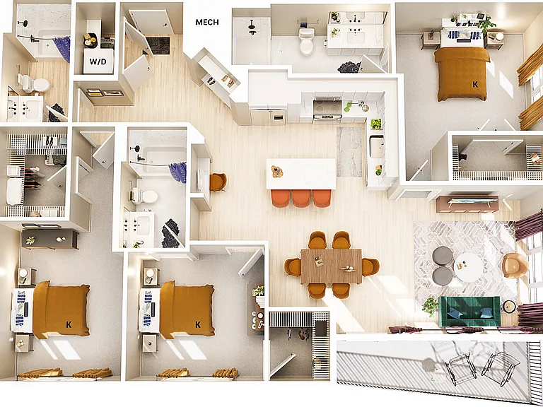 C1A-HC floor plan Broadstone 2Thirty