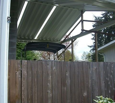 Extra carport for RV, boat or car.