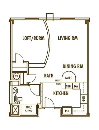 Floor plan Studio