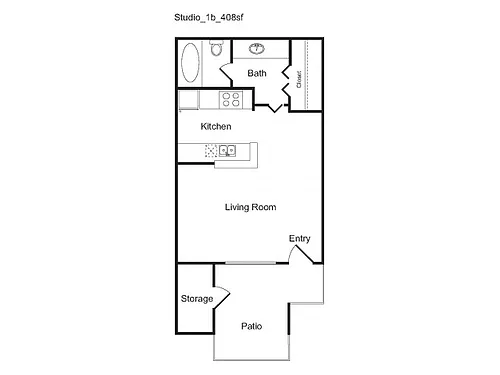 Floor plan Studio - Sophisticated