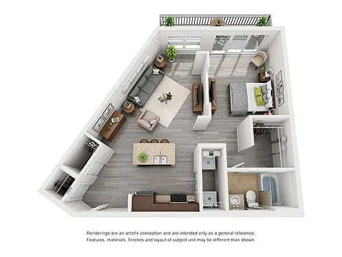 Floor plan A2 - Studio