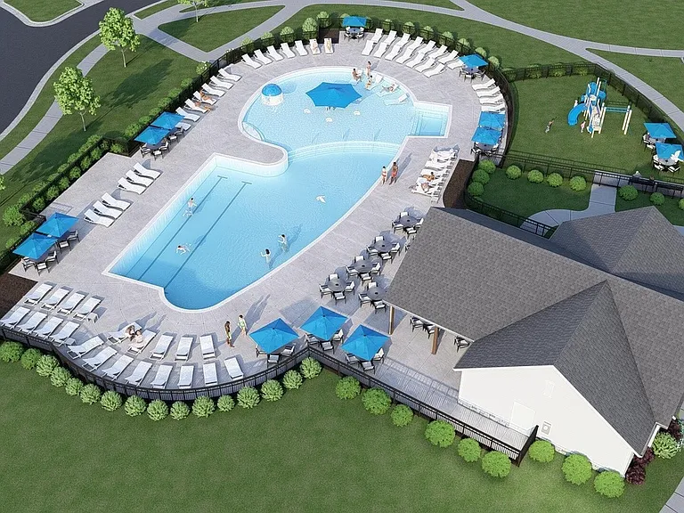 Club house with swimming pool