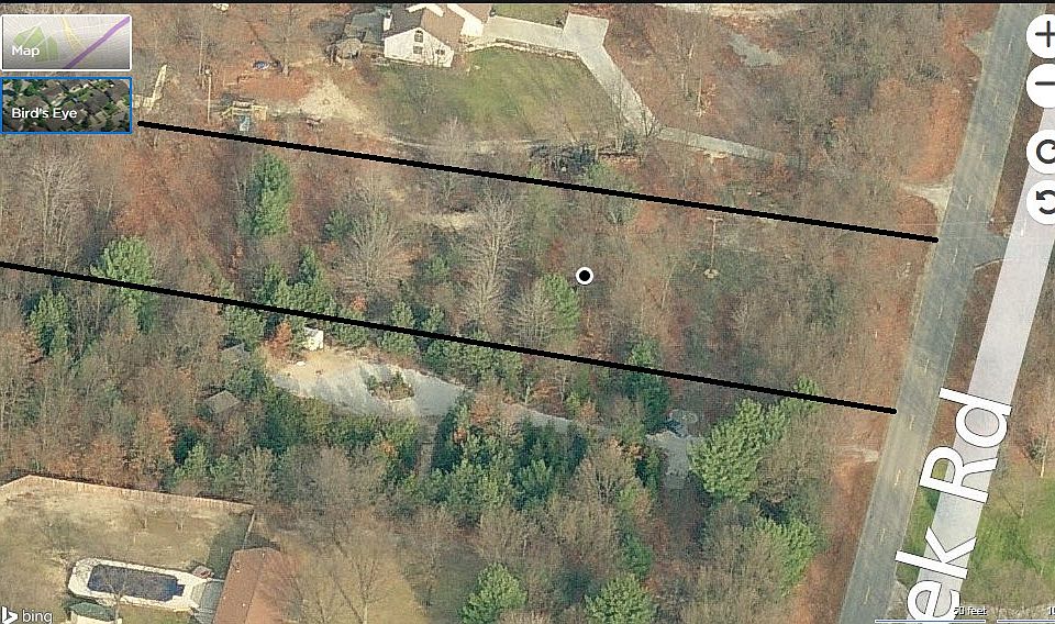 165' x 1320' deep 5 acre lot