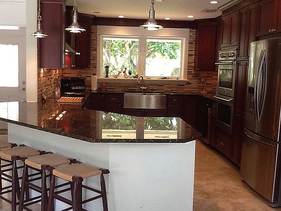 Custom cabinets, granite