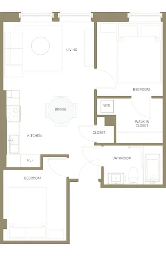 Floor plan Two Bedroom A