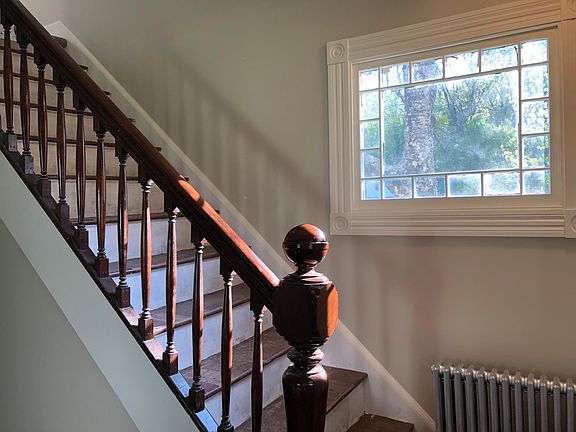 Classic Victorian staircase and window