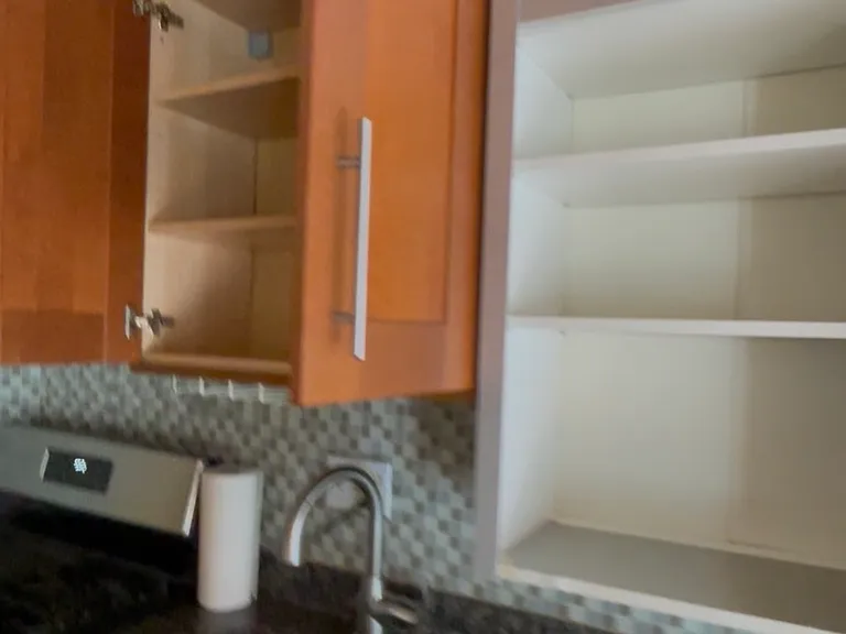 easy reach storage for daily use items, with quaint roll-up door