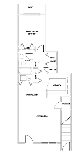 Floor plan One Bedroom