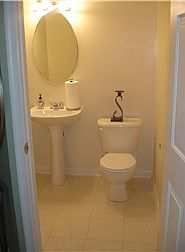 Main floor Powder Room, freshly painted