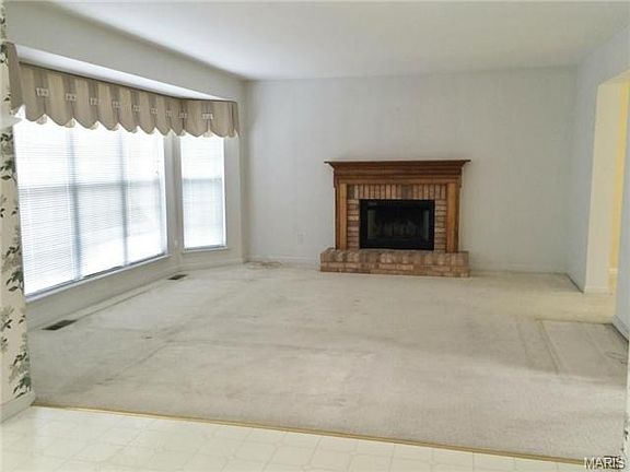 Wood burning fireplace