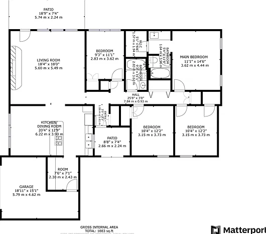 4 bed, 2.0 bath, 1800 sqft, $1,795 — Photo 2