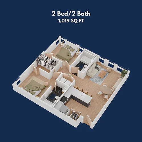 Floor plan 2 Bedroom