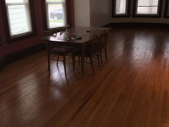 Gleaming wood floors. 