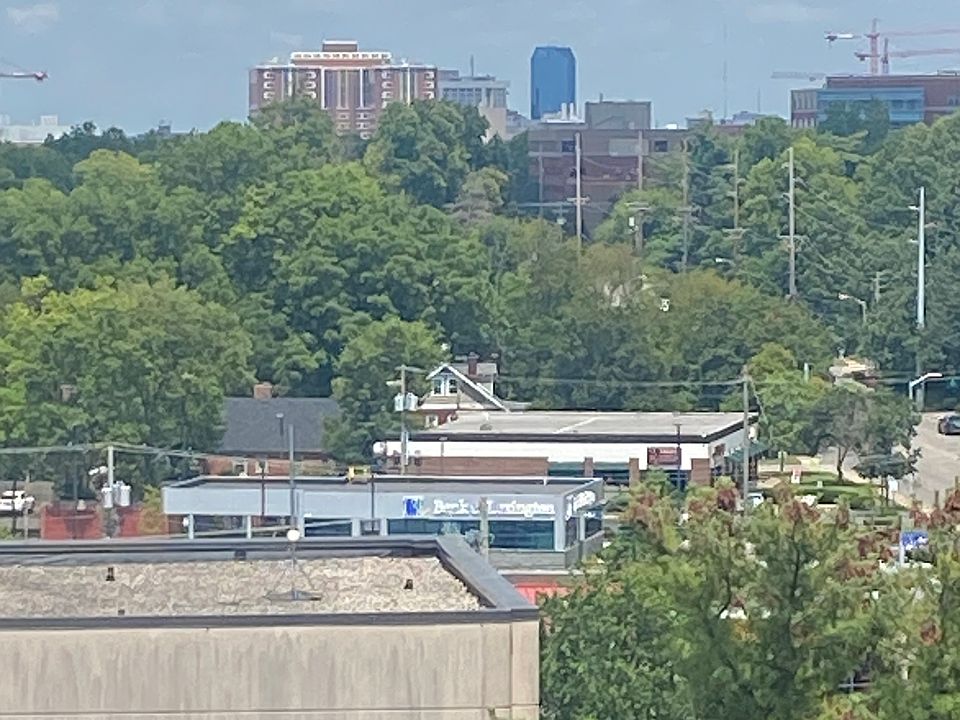 Veiw of downtown Lexington from the balcony