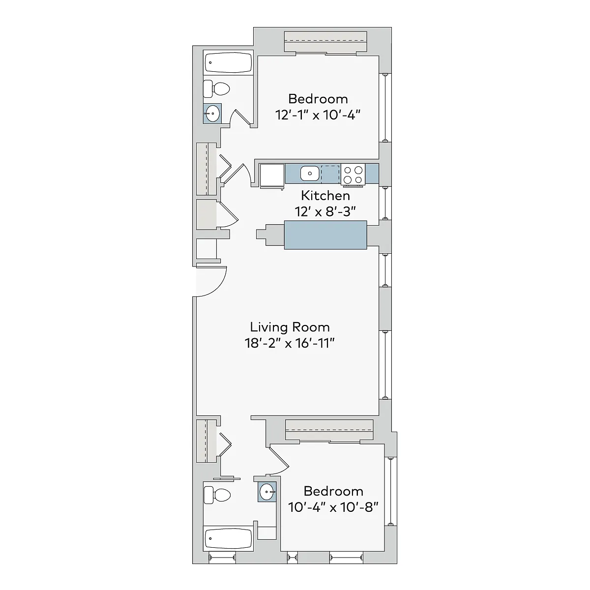 Floor plan nwb-2bT11