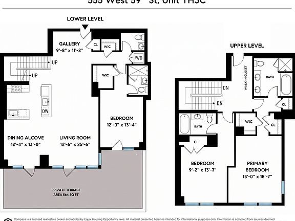 2nd image of 555 W 59th St #Townhouse 3c