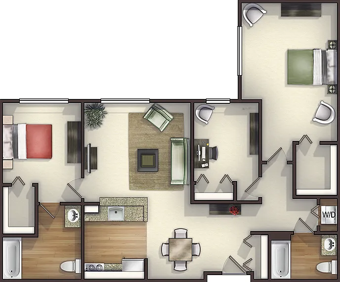 Plan E Floorplan Diagram