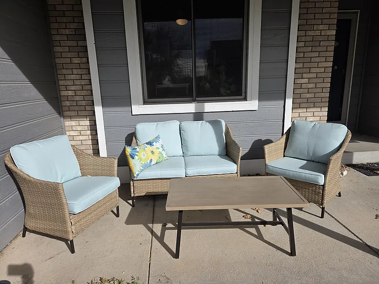 Shared covered patio