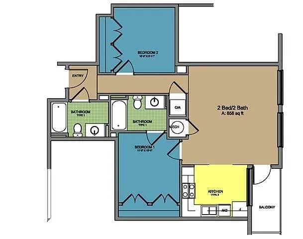 Floor plan Old Stone Row OS B4