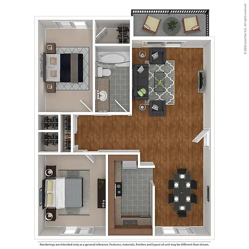 Floor plan 2BR 1BA