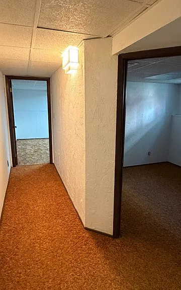 Basement hallway.