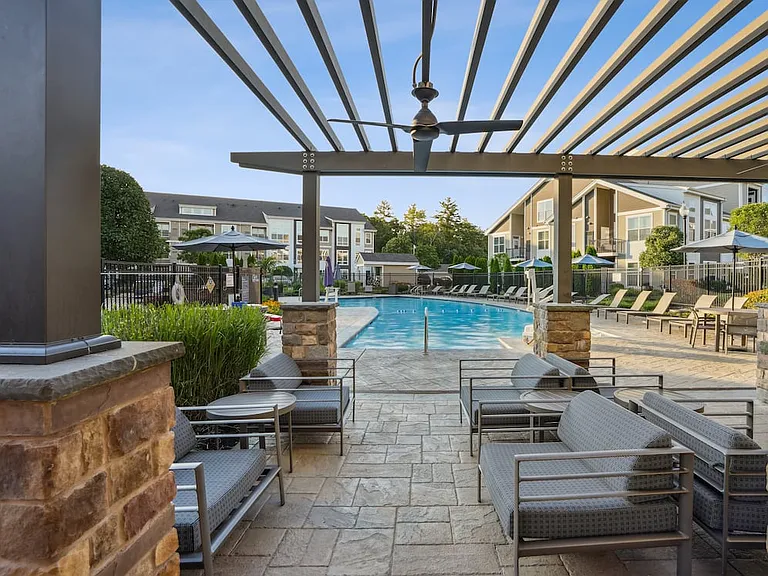 Pool with lounge area