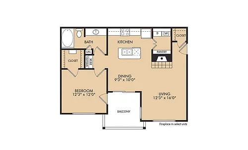 Floor plan A3 -1X1