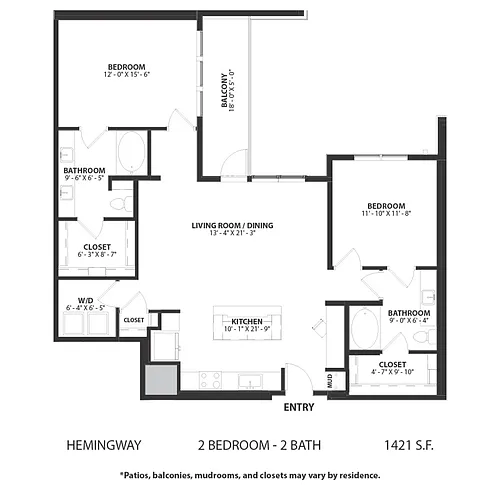 Floor plan Hemingway